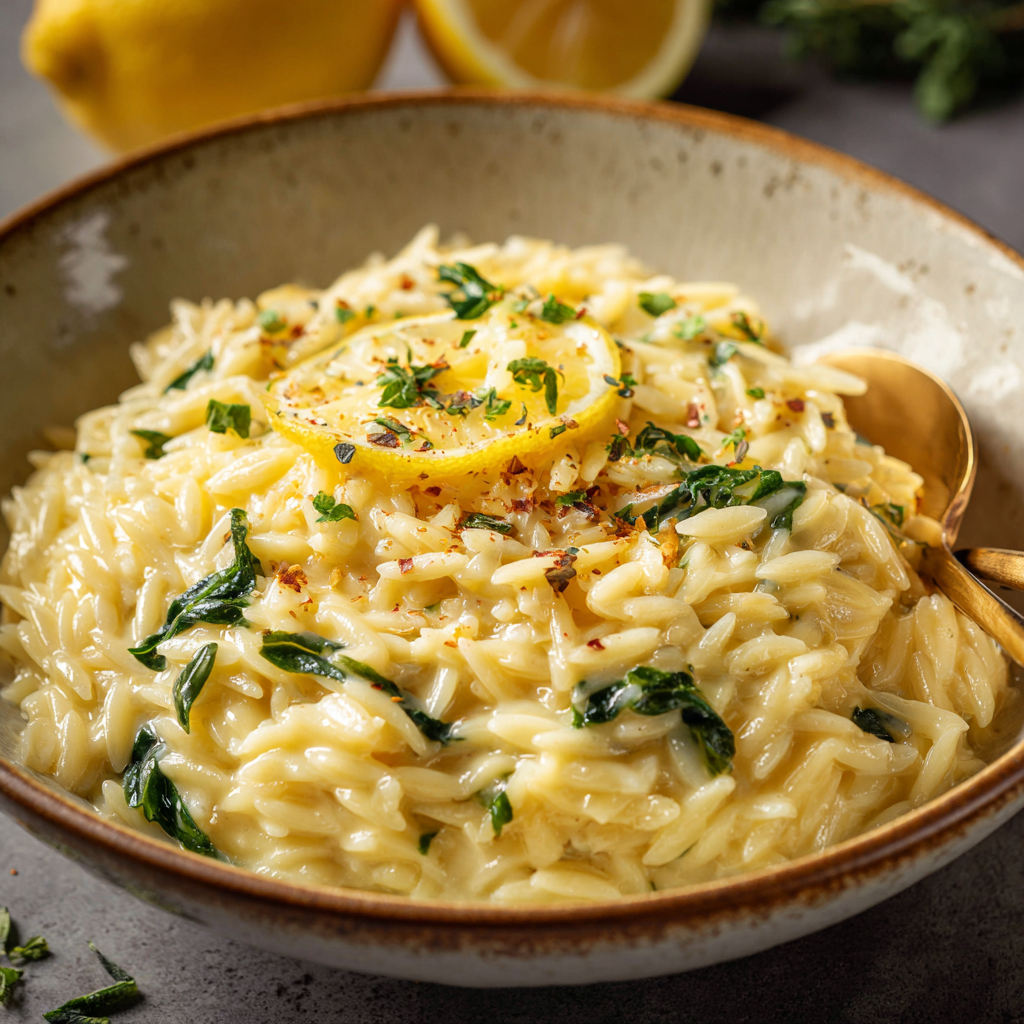 Creamy Lemon Orzo Recipe