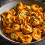 Creamy Roasted Red Pepper Tortellini