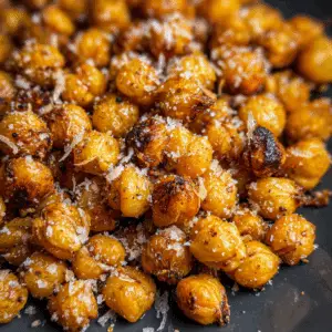 Crispy Parmesan Roasted Chickpeas