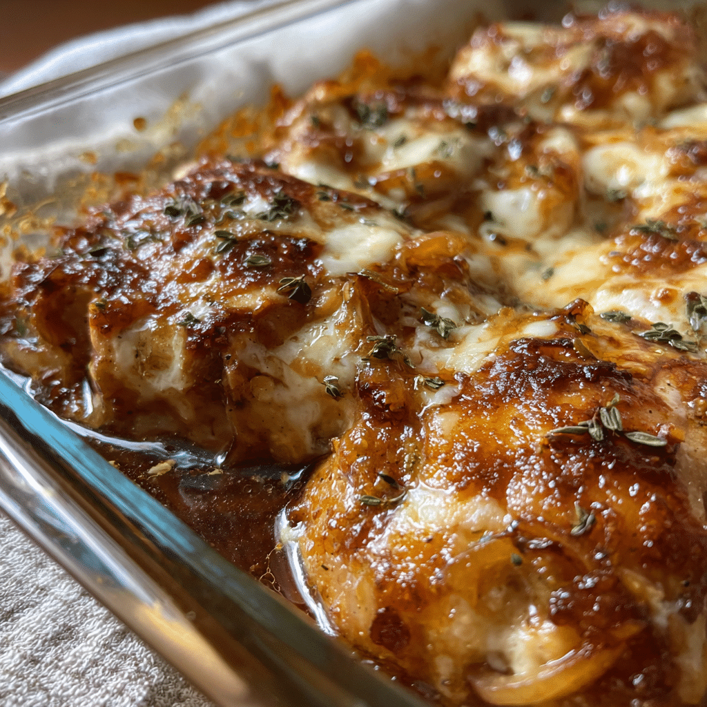 French Onion Chicken Bake