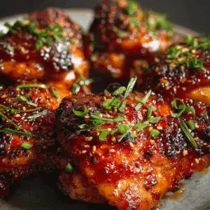 Gochujang Glazed Chicken Thighs