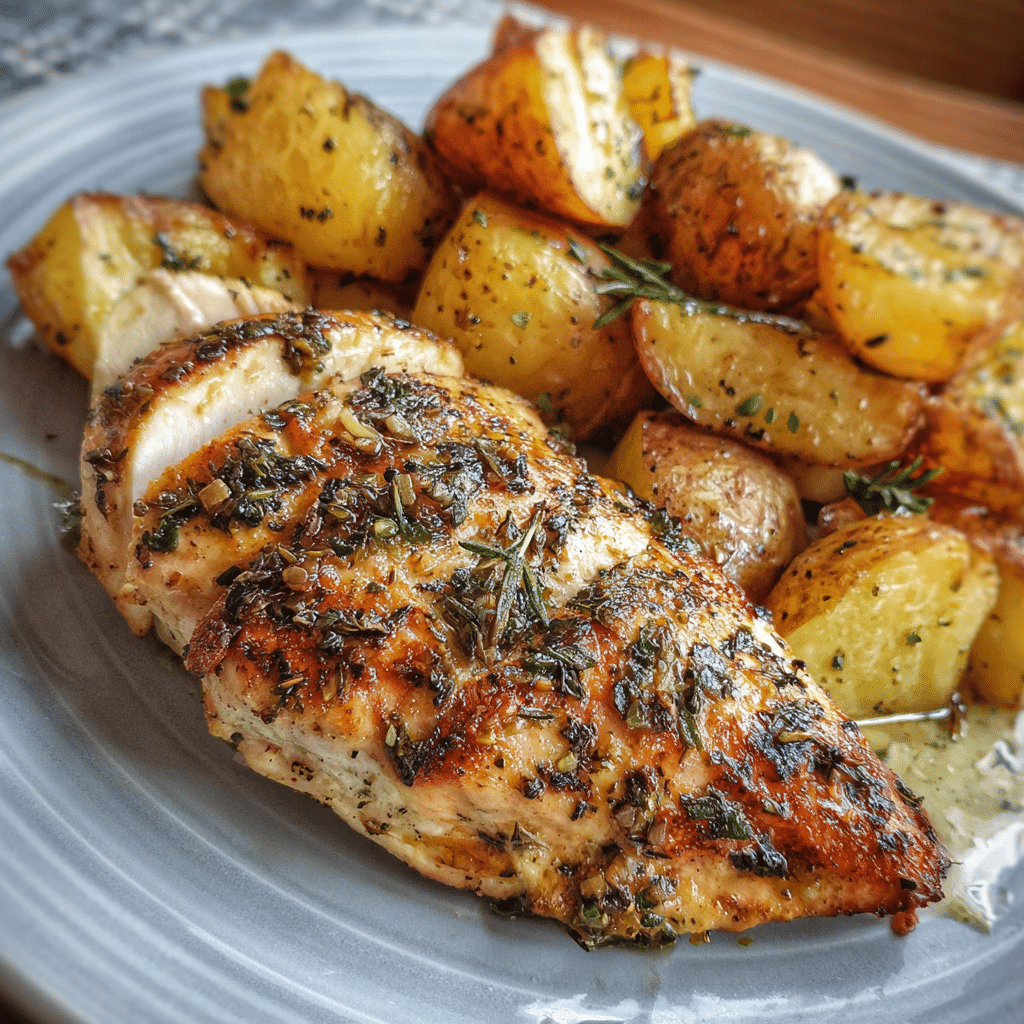 Greek Chicken and Potatoes