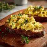 Herbed Scrambled Eggs Toast