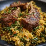 One-pot Spinach And Lamb Rice
