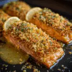 Panko Crusted Honey Mustard Salmon