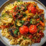 Savoury Rice and Roasted Veggies