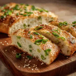 Sesame Bread with Scallions