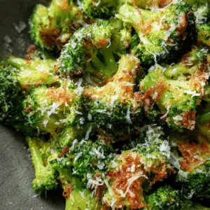 Smashed Broccoli with Parmesan