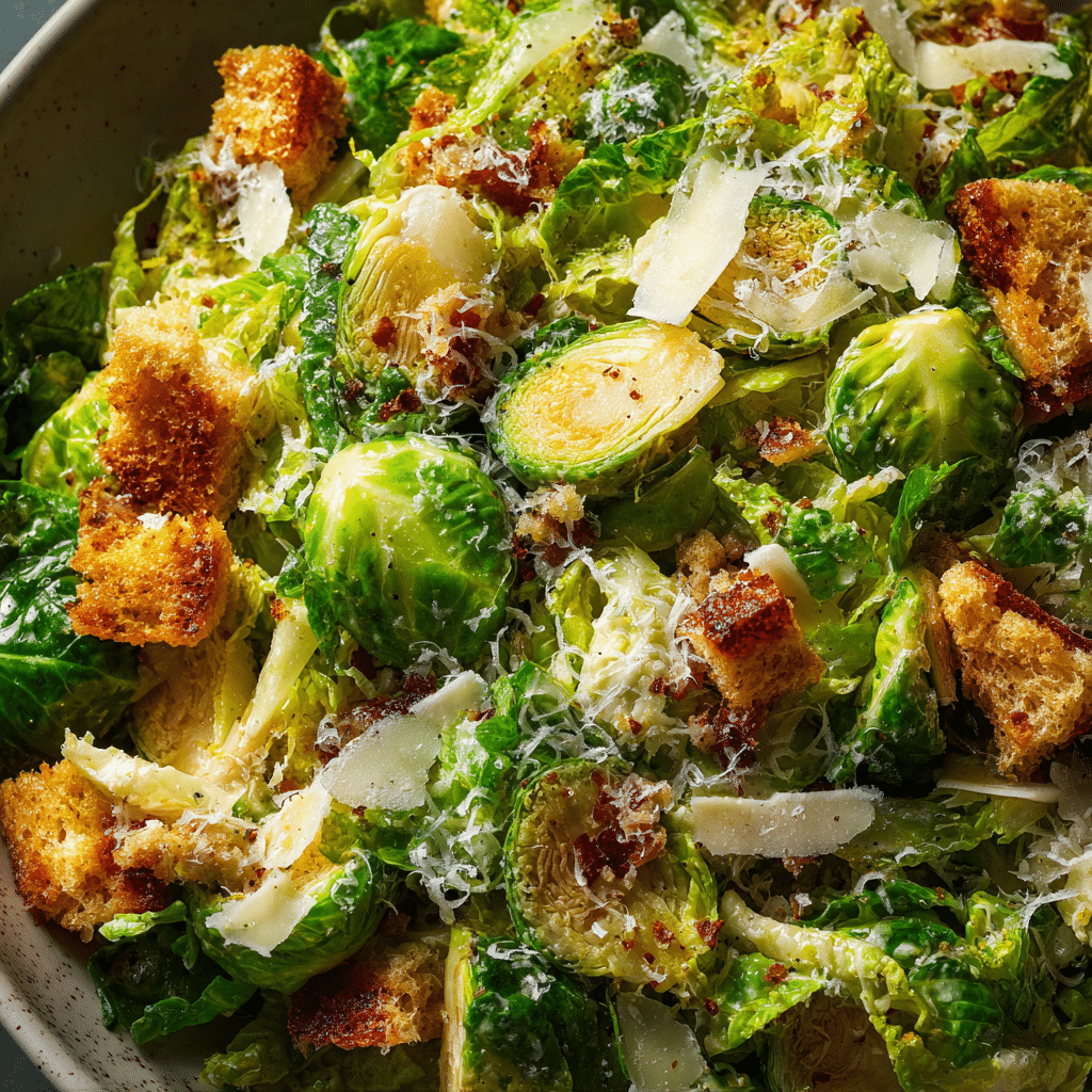 Brussels Sprouts Caesar Salad
