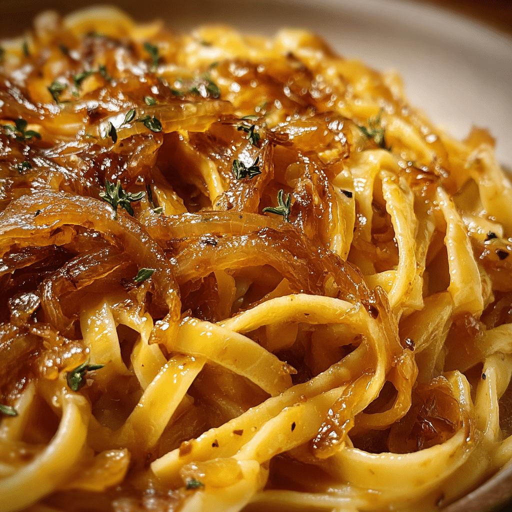 Caramelized Onion Fettuccine