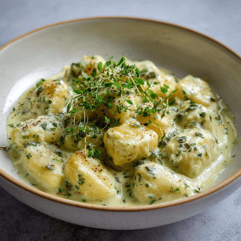 Creamy Herb Gnocchi