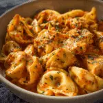 Crockpot Cheese Tortellini with Chicken