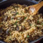 Garlic Mushroom Rice Pilaf