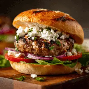 Greek Lamb Burger