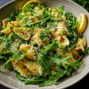 Lemon Arugula Pasta Salad