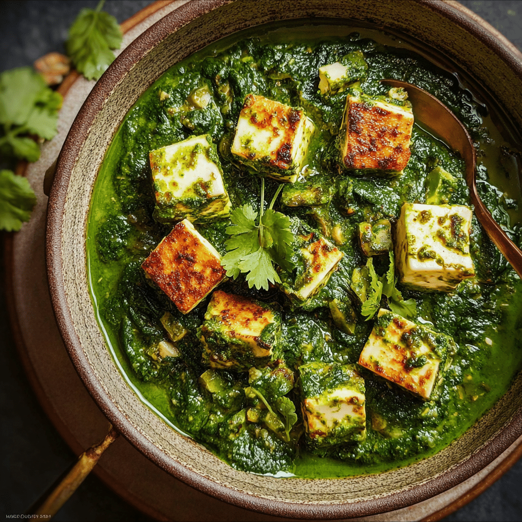 Palak "Paneer" with Pressed Fresh Ricotta