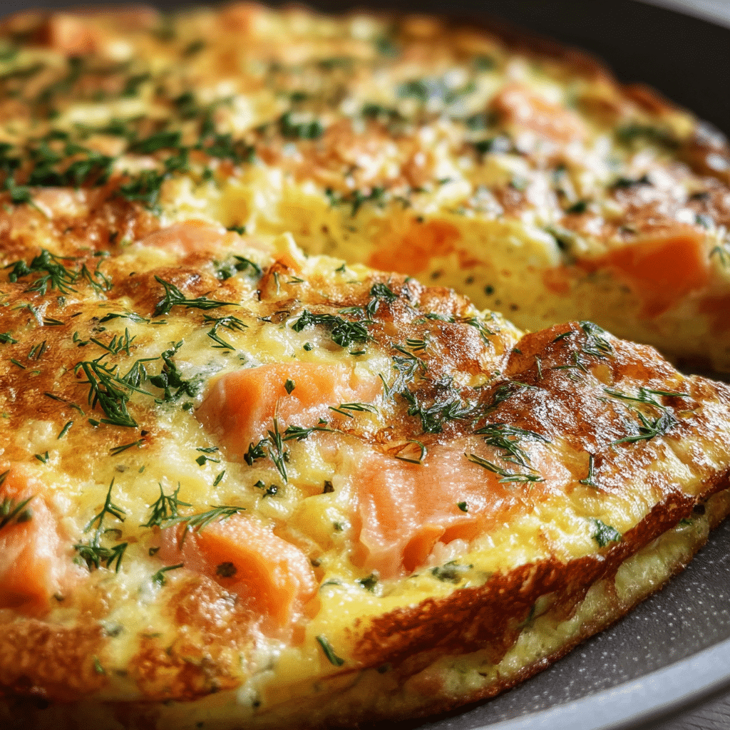 Smoked Salmon and Dill Frittata