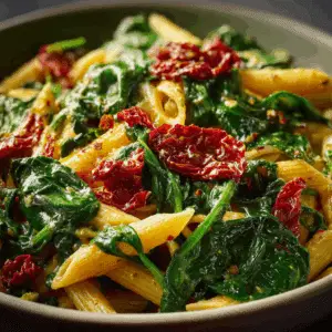 Spinach and Sun-Dried Tomato Pasta