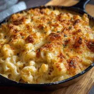 Three Cheese Baked Macaroni