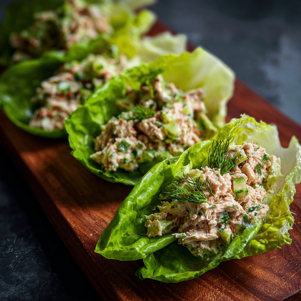 Tuna Salad Lettuce Wraps