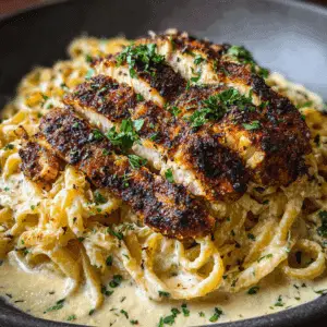 Blackened Cajun Chicken Alfredo