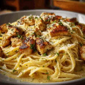 Garlic Parmesan Chicken Pasta