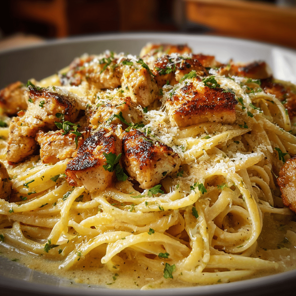 Garlic Parmesan Chicken Pasta