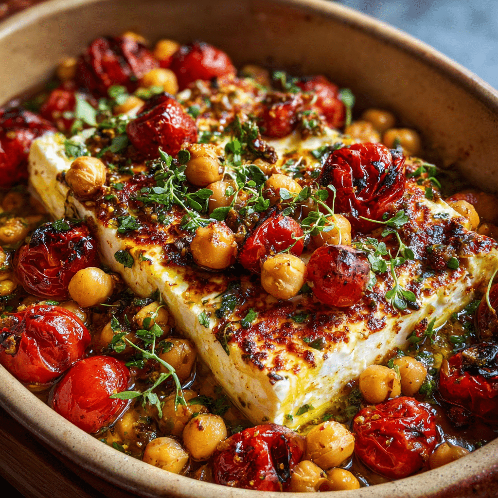 Baked Feta Chickpeas