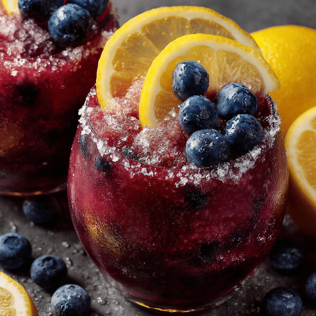 Blueberry Lemon Drop Slushies