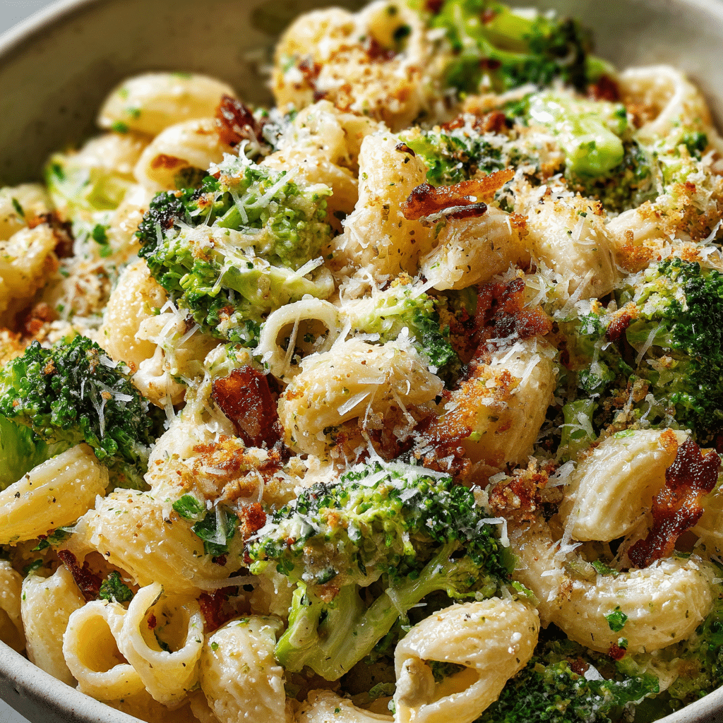 Broccoli Caesar Pasta Salad