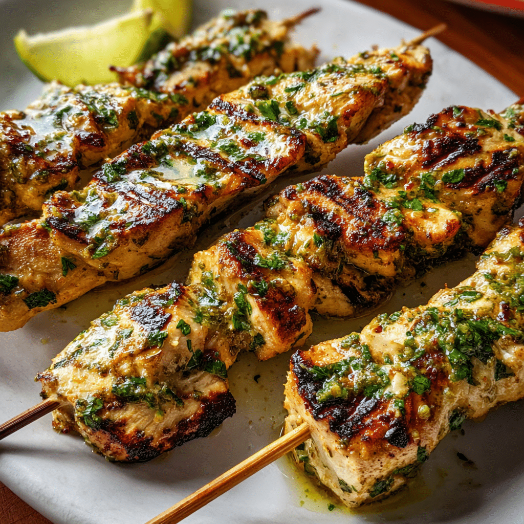 Cilantro-Lime Chicken Skewers