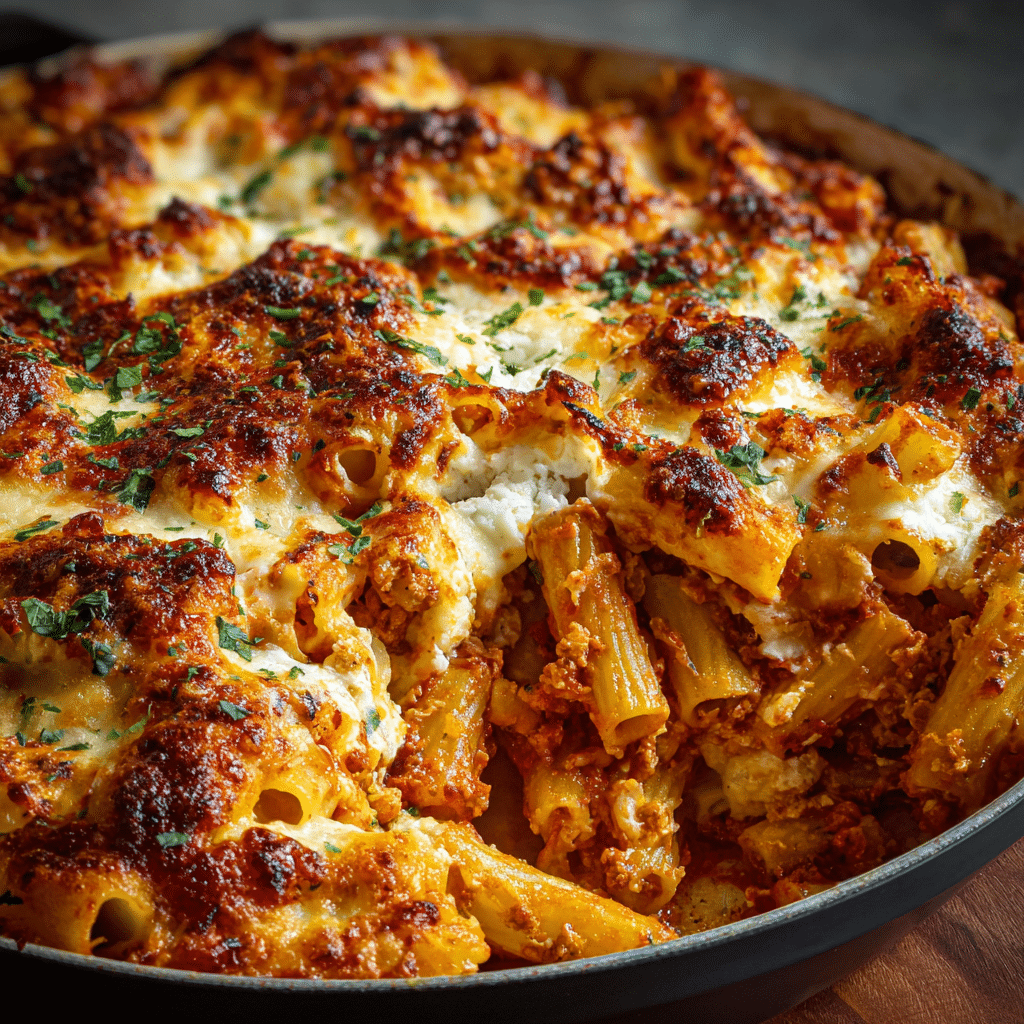 Cottage Cheese Baked Ziti
