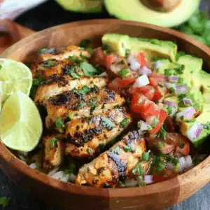 Easy Fiesta Lime Chicken with Avocado Recipe
