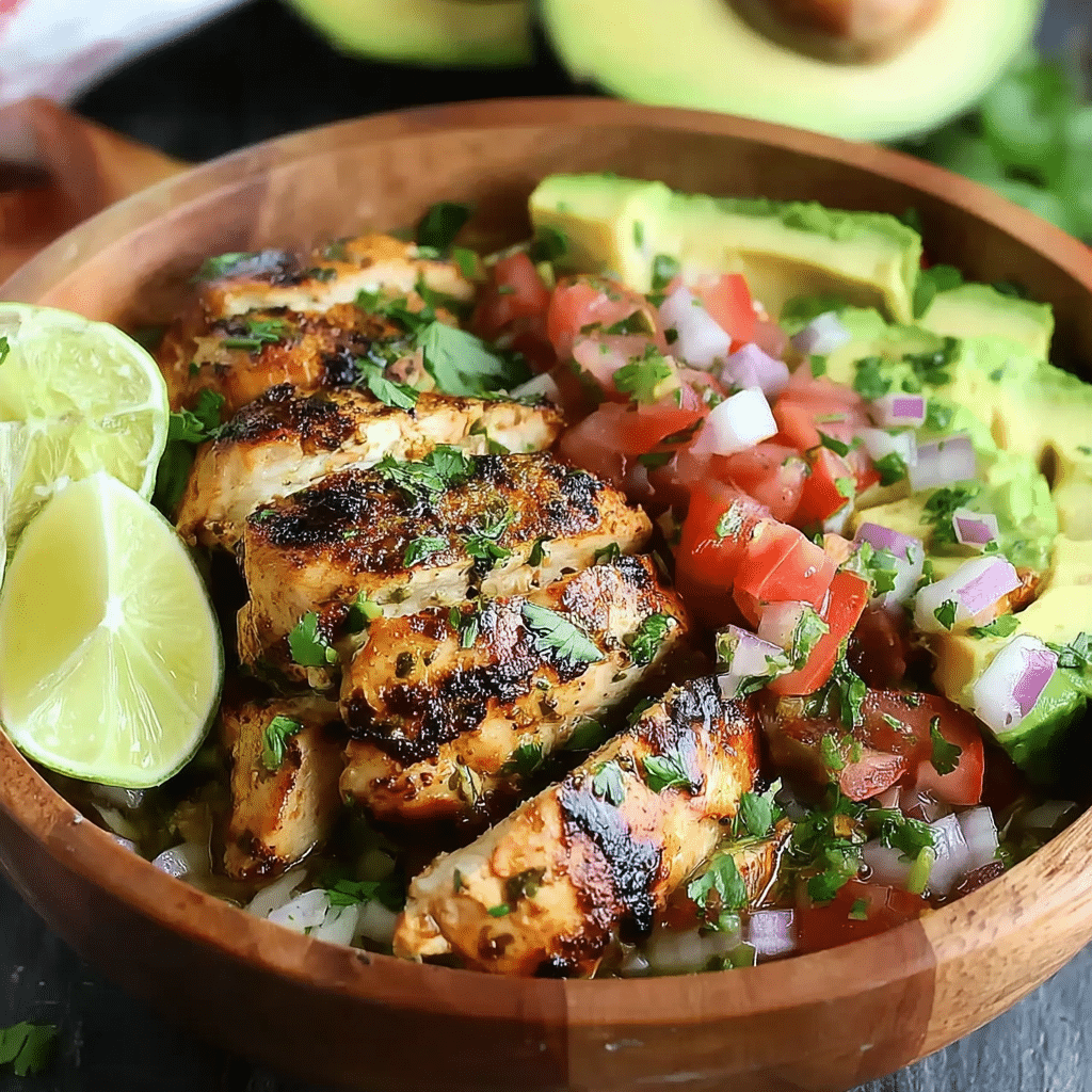 Easy Fiesta Lime Chicken with Avocado Recipe