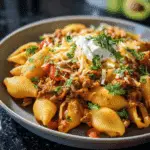 Easy Slow Cooker Taco Pasta