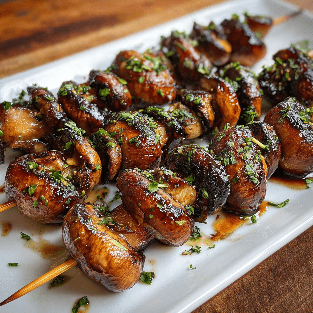 Grilled Balsamic Mushrooms