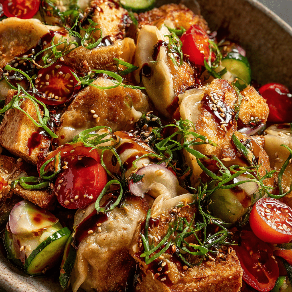 Pot Sticker Panzanella