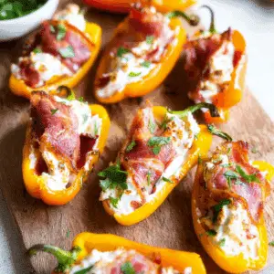 Roasted Goat Cheese Stuffed Mini Peppers