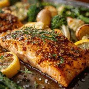 Sheet Pan Honey Mustard Salmon