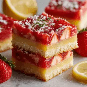 Strawberry-Lemonade Bars